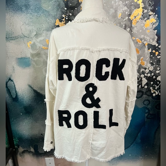 Elan | Rock & Roll White Shacket - Picture 5 of 9